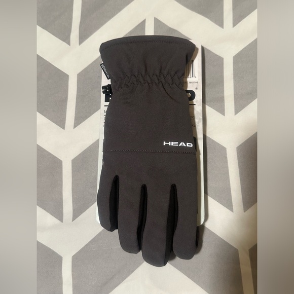 HEAD Men’s Waterproof Hybrid Gloves-Gray/ Size: Medium (NWT) - Picture 4 of 8
